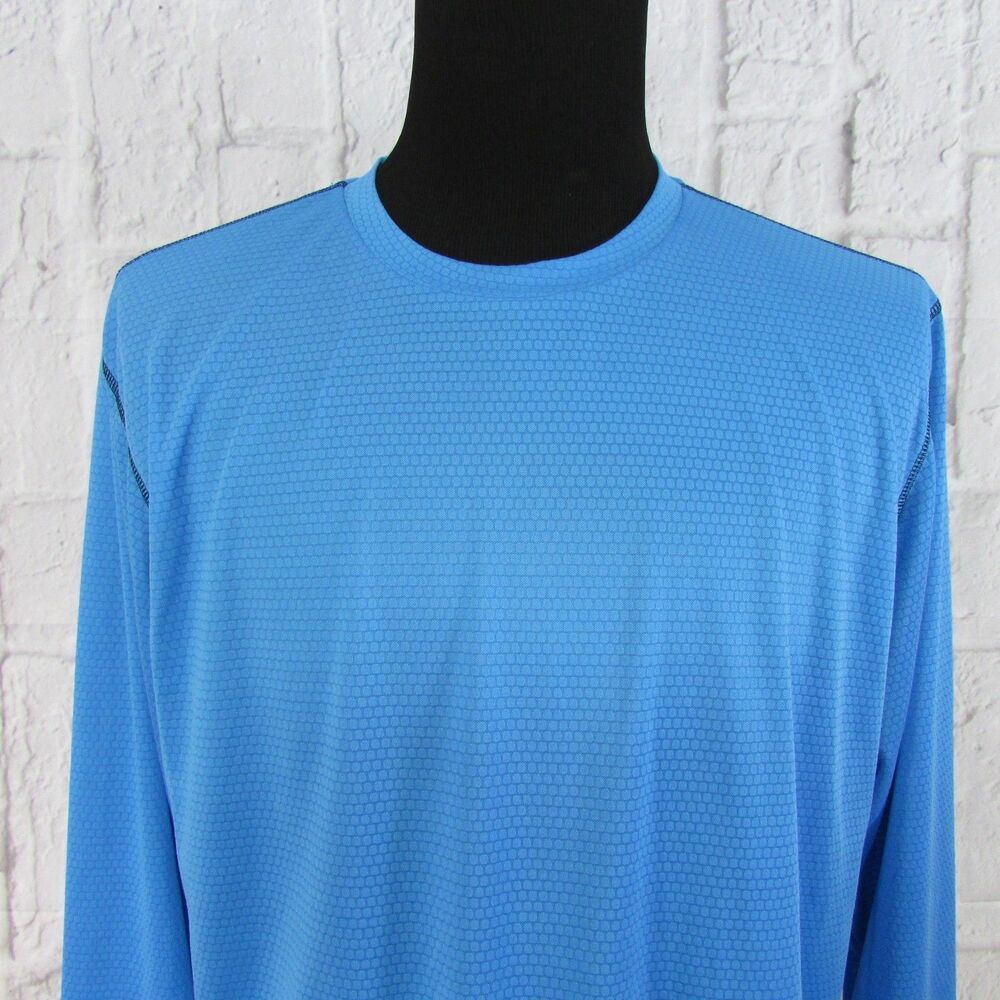Alanic Hydrolite Blue Long Sleeve T shirt men's size XXXL